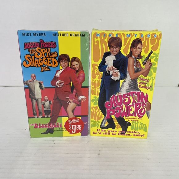 Other - Austin Powers Set Of 2 VHS Slim Cases, Spy Who Shagged Me,